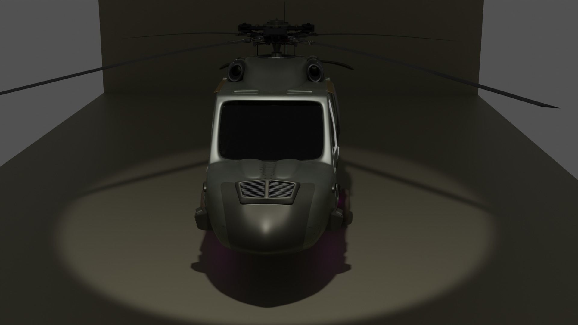 Helicopter blackhawk Free 3D model_1