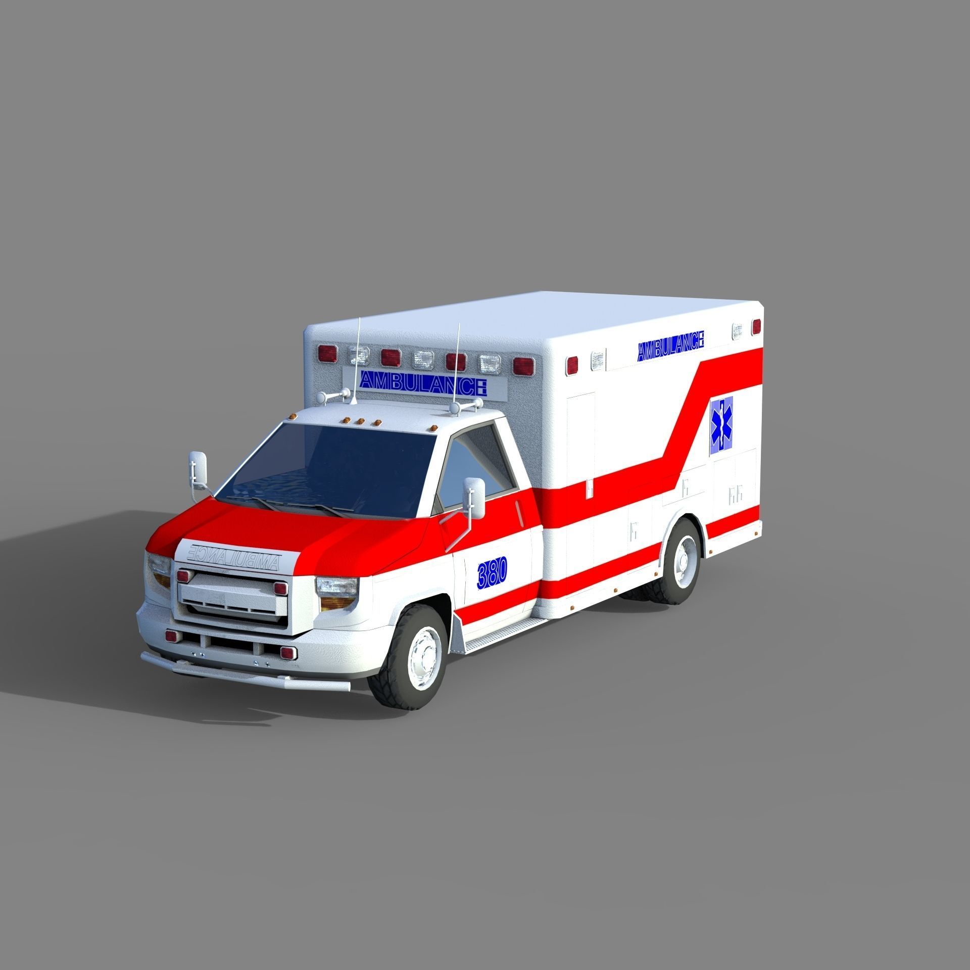 Utility Vehicles Pack High Quality Low-poly 3D model_31