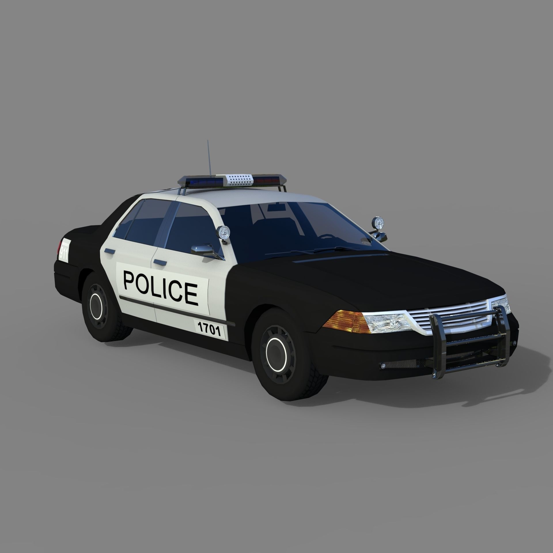 Utility Vehicles Pack High Quality Low-poly 3D model_15