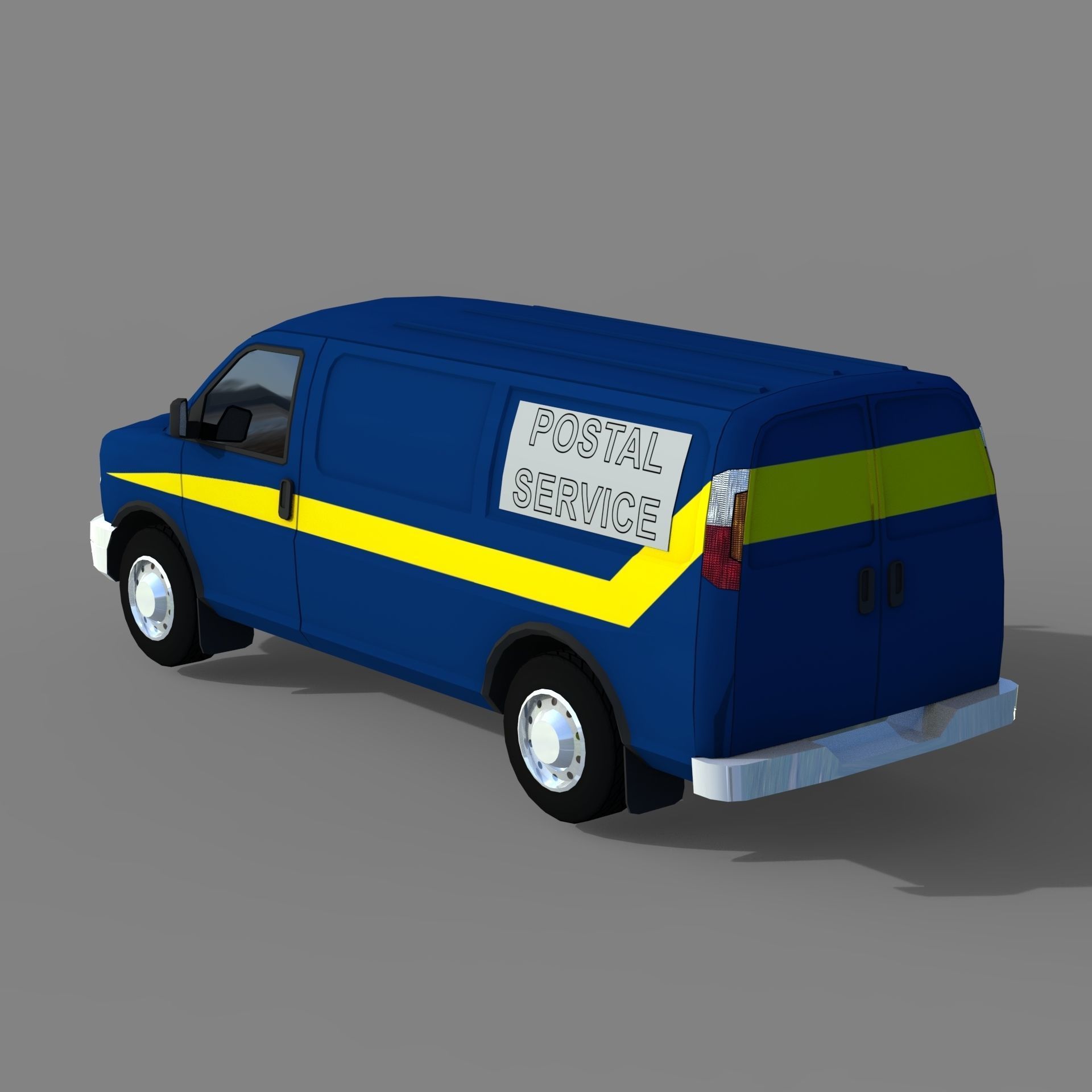 Utility Vehicles Pack High Quality Low-poly 3D model_22