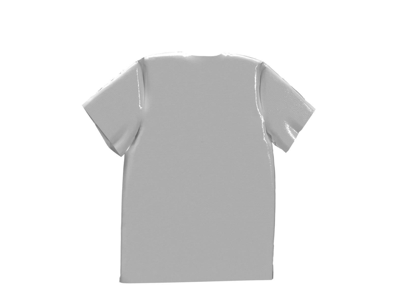 T-Shirt with American Bald Eagle Head  3D model_2