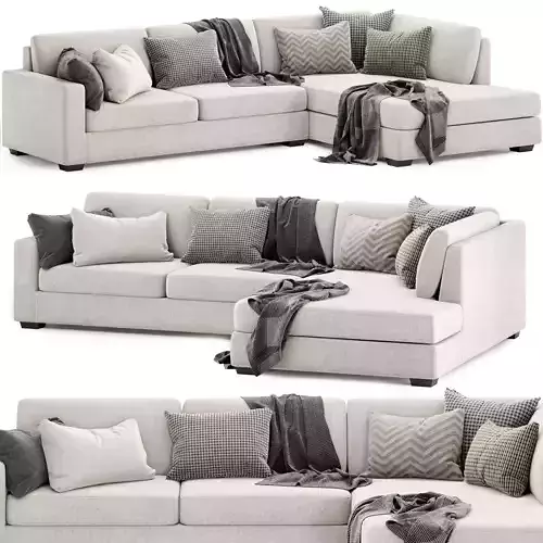 Davin Fabric Sofa with chaise