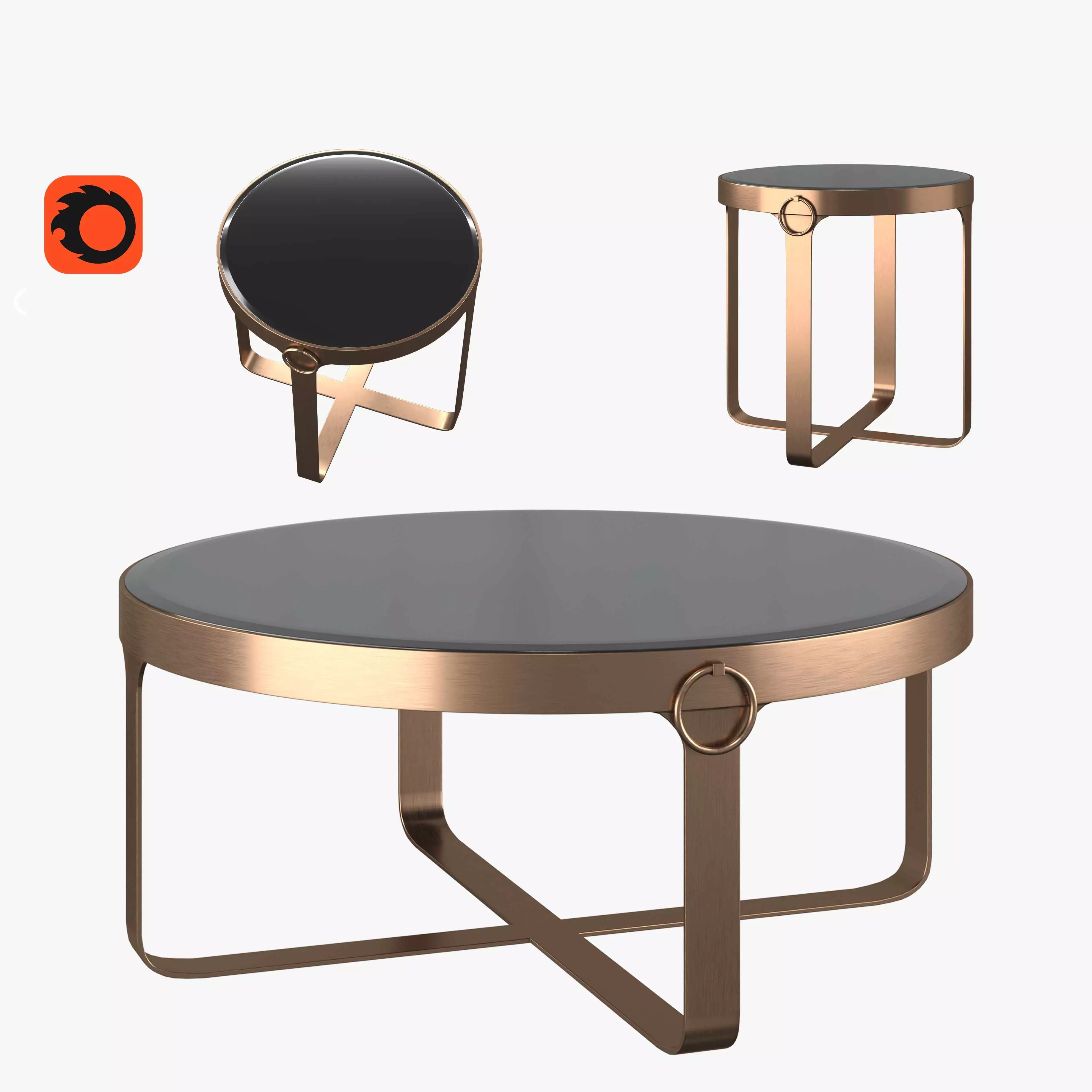Coffee table Clooney 3D model_0