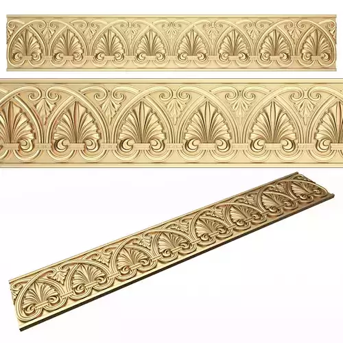 Ornament Element Molding 012 Low-poly 3D model