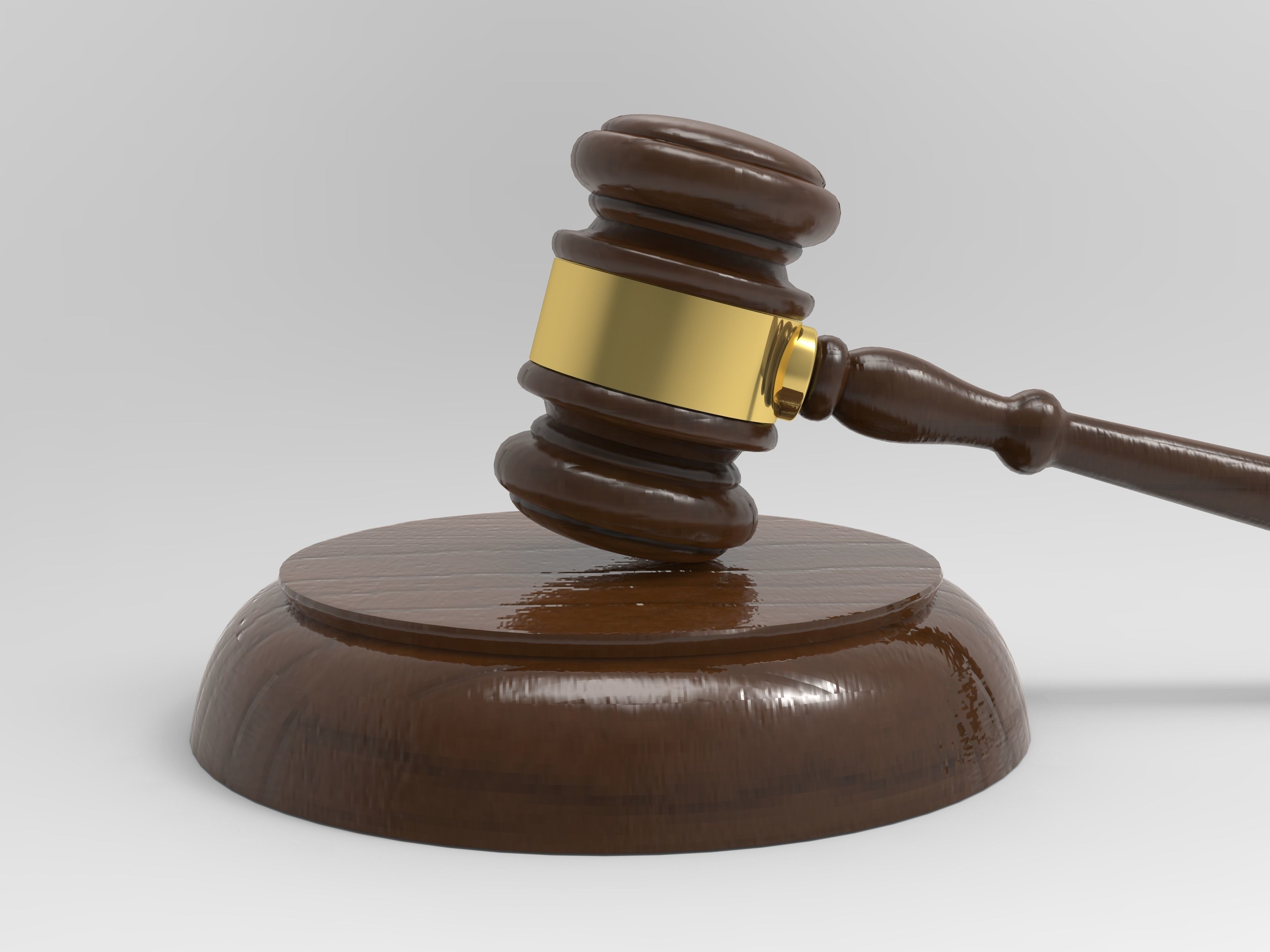 Judges Gavel 3D model_5