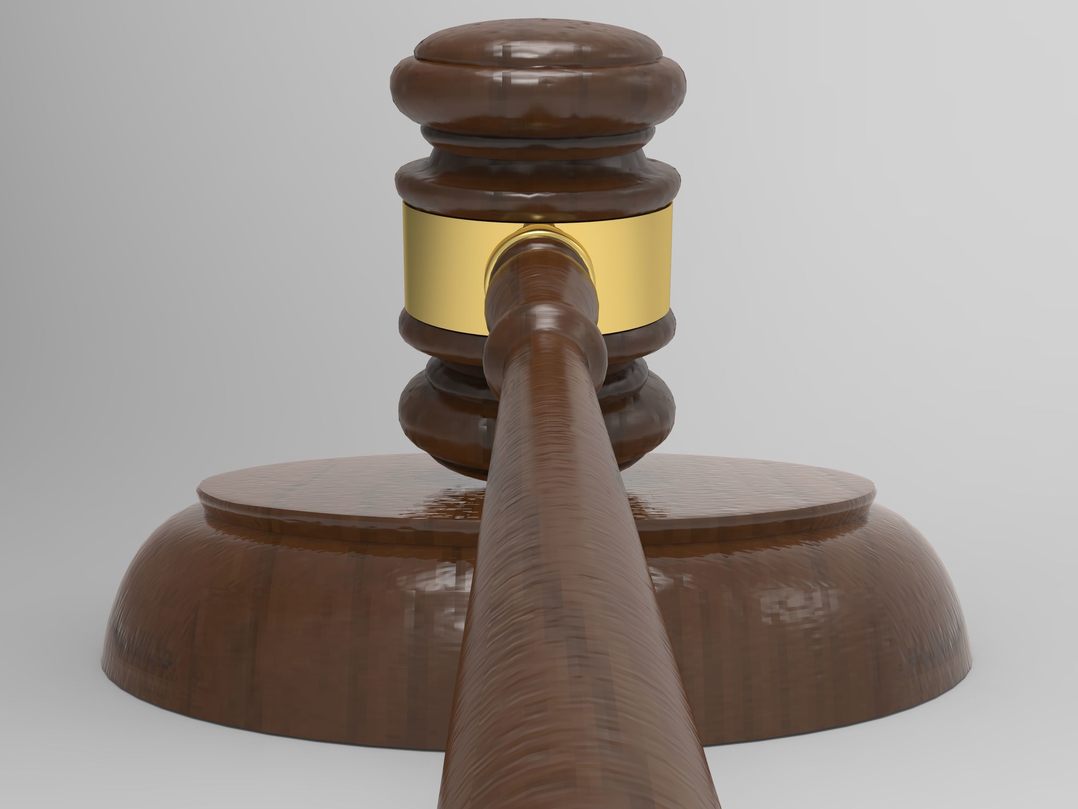 Judges Gavel 3D model_6