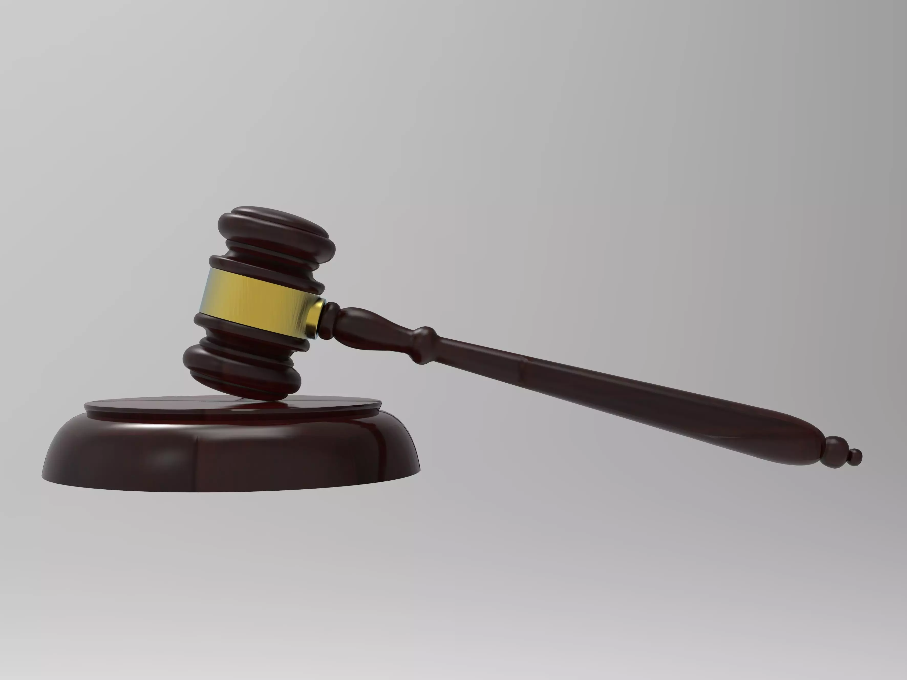 Judges Gavel 3D model_0