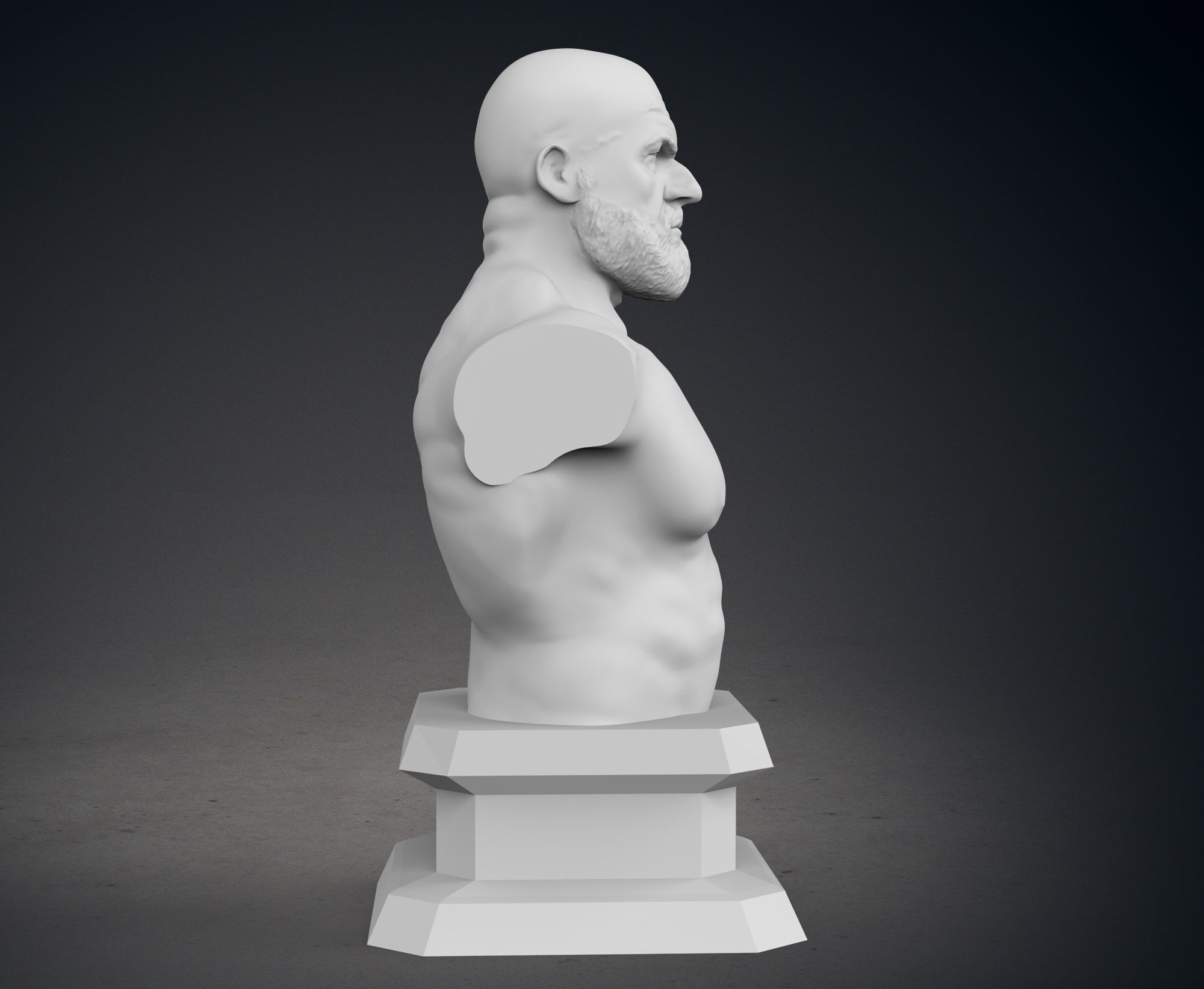 Triple H Busts - Classic and Current Versions 3D print model_18