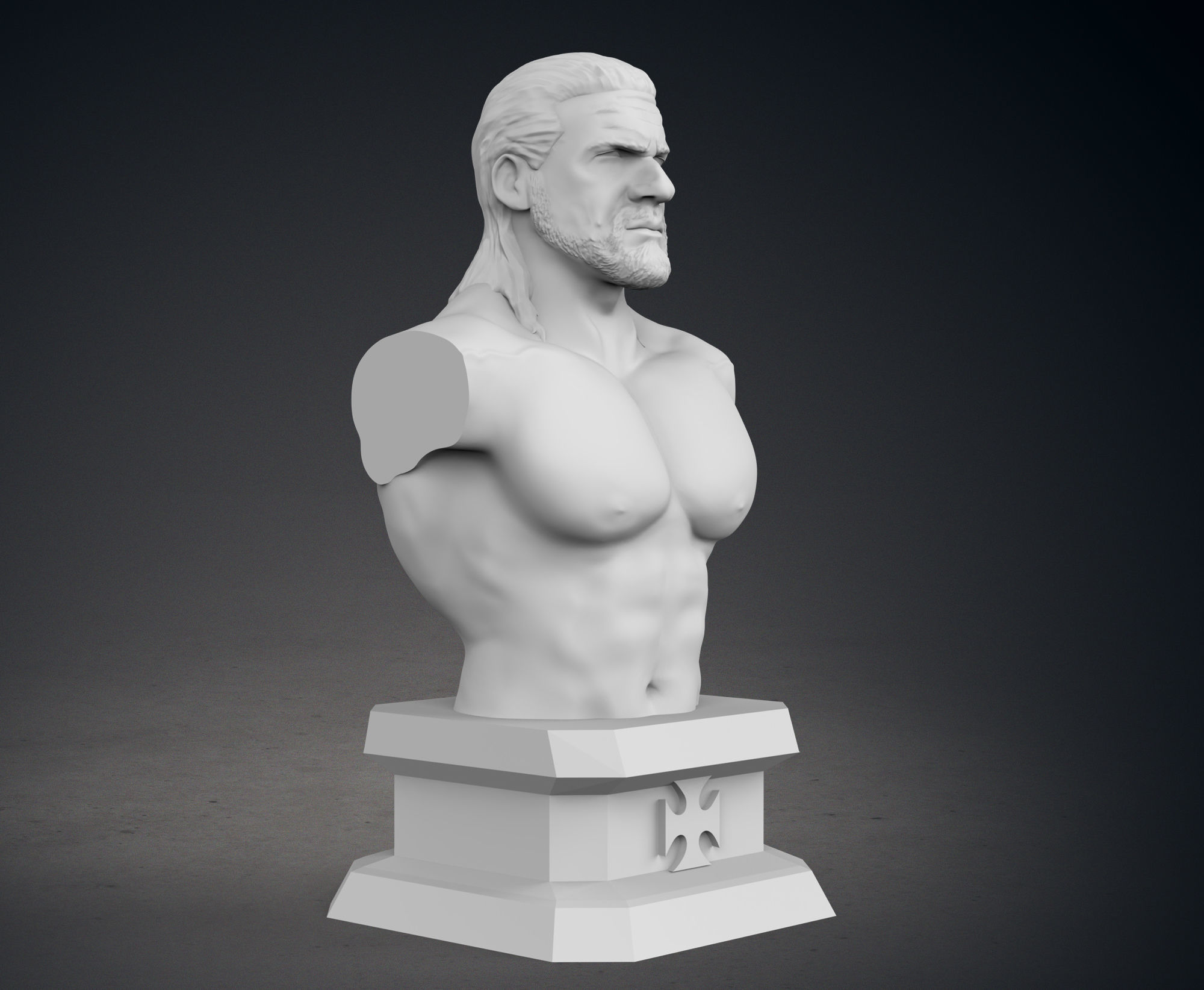 Triple H Busts - Classic and Current Versions 3D print model_9