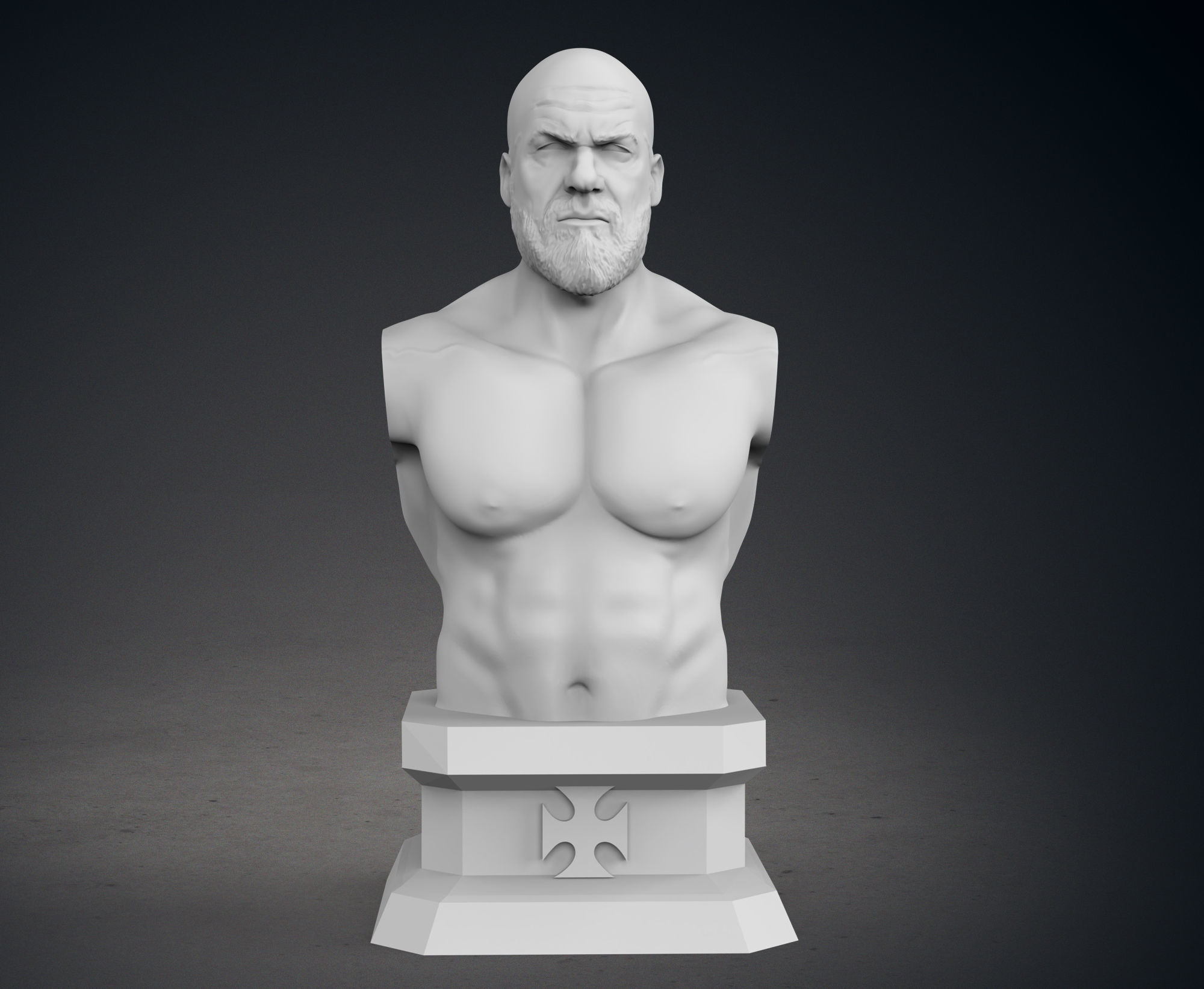 Triple H Busts - Classic and Current Versions 3D print model_20