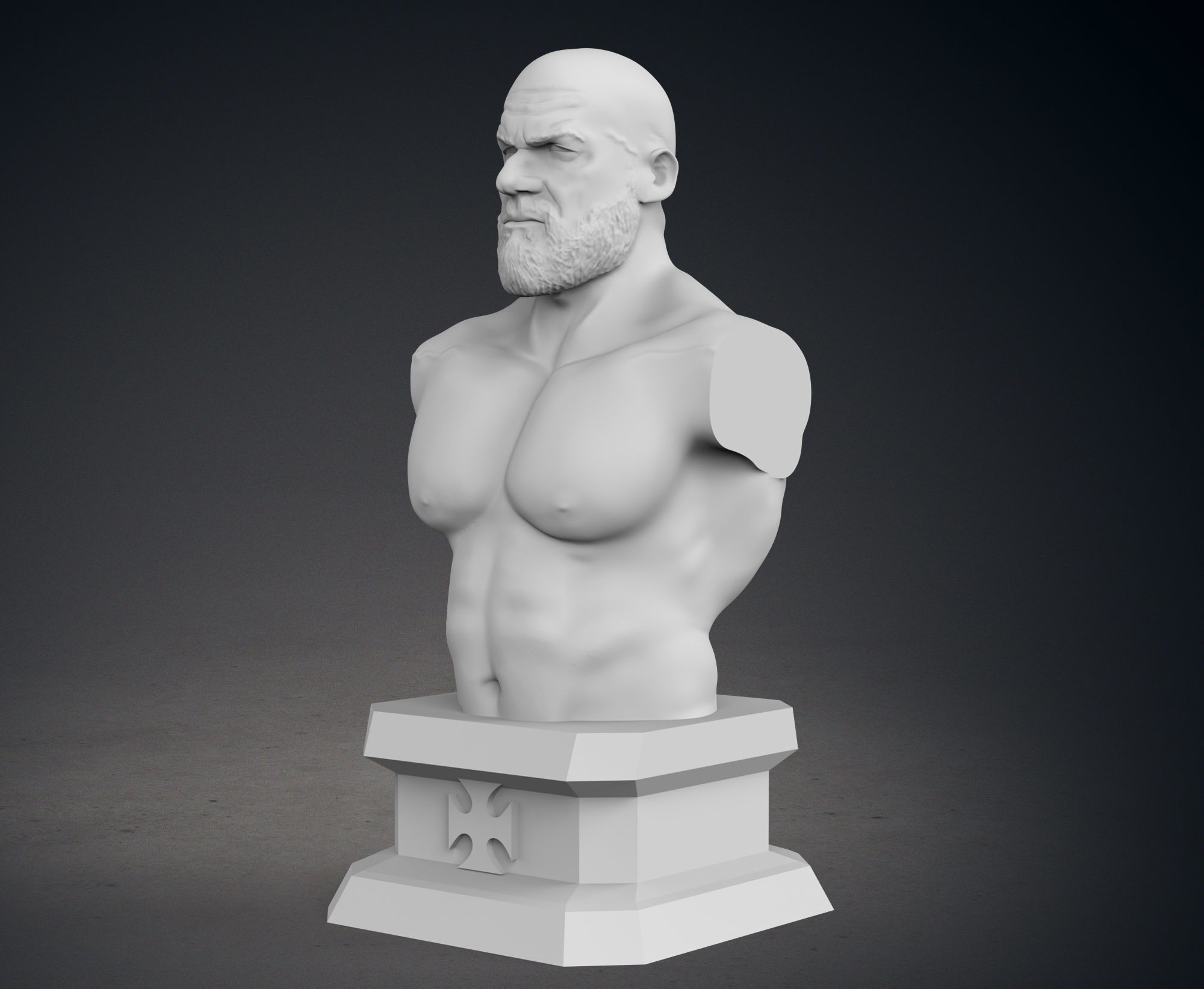 Triple H Busts - Classic and Current Versions 3D print model_13