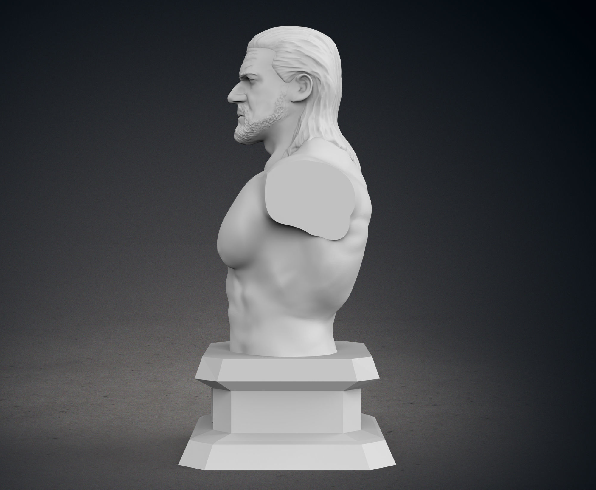 Triple H Busts - Classic and Current Versions 3D print model_4
