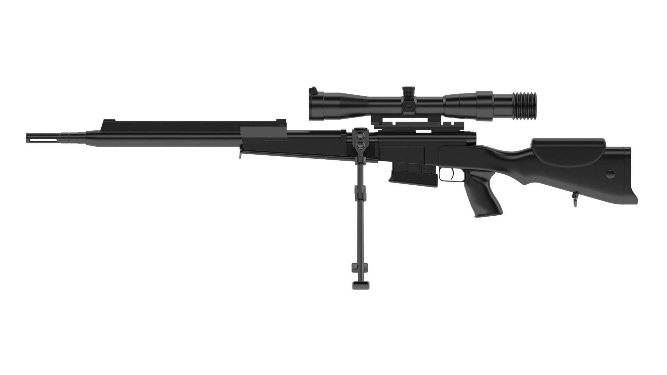 FR F2 sniper rifle 3D model | CGTrader
