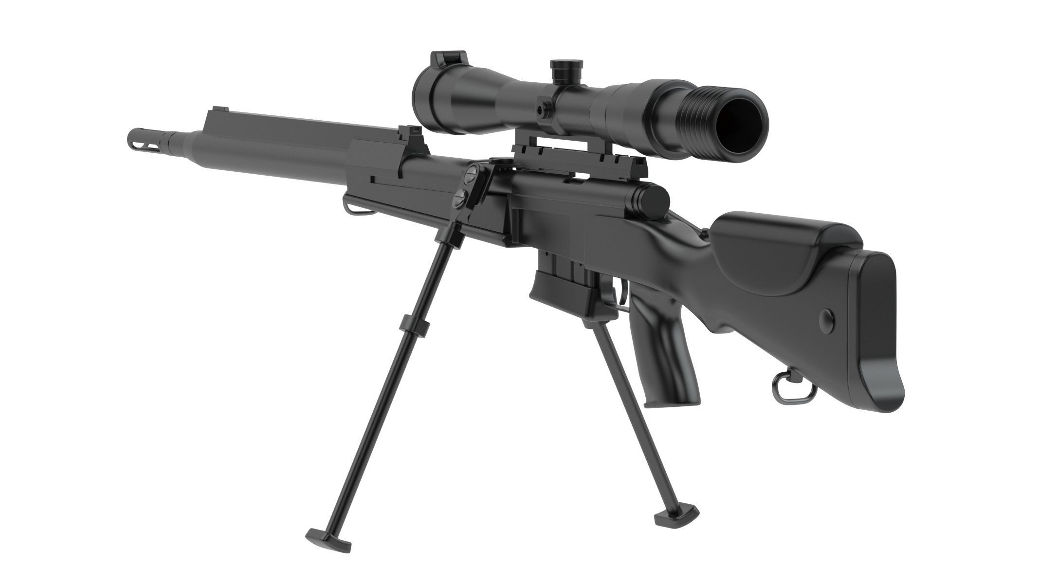 FR F2 sniper rifle 3D model | CGTrader