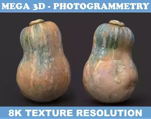 Low poly High poly Gourd 220327 - Photogrammetry Low-poly 3D model