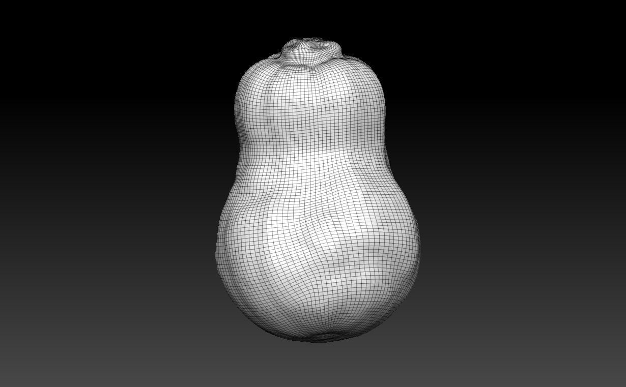 Low poly High poly Gourd 220327 - Photogrammetry Low-poly 3D model_14