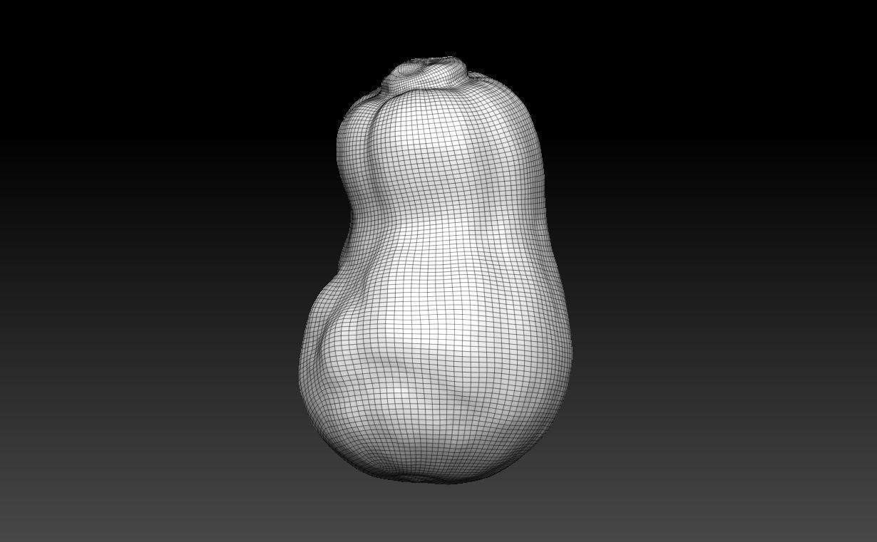 Low poly High poly Gourd 220327 - Photogrammetry Low-poly 3D model_15