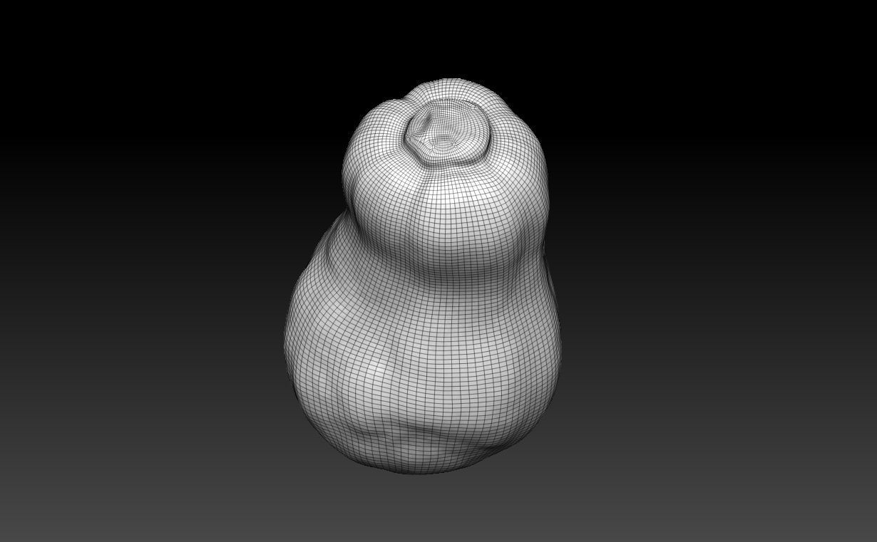 Low poly High poly Gourd 220327 - Photogrammetry Low-poly 3D model_16