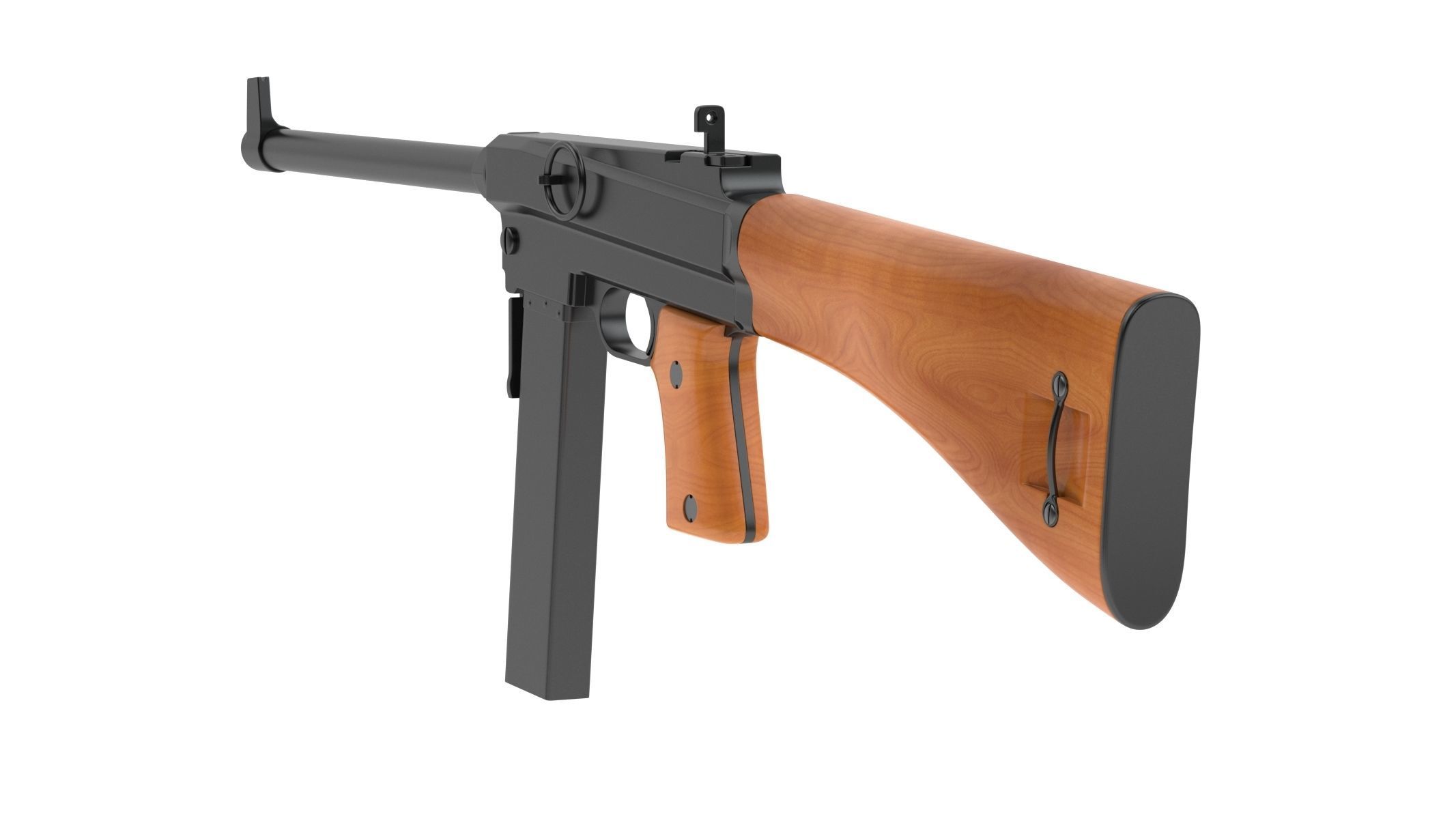 MAS-38 airsoft gun 3D model_1