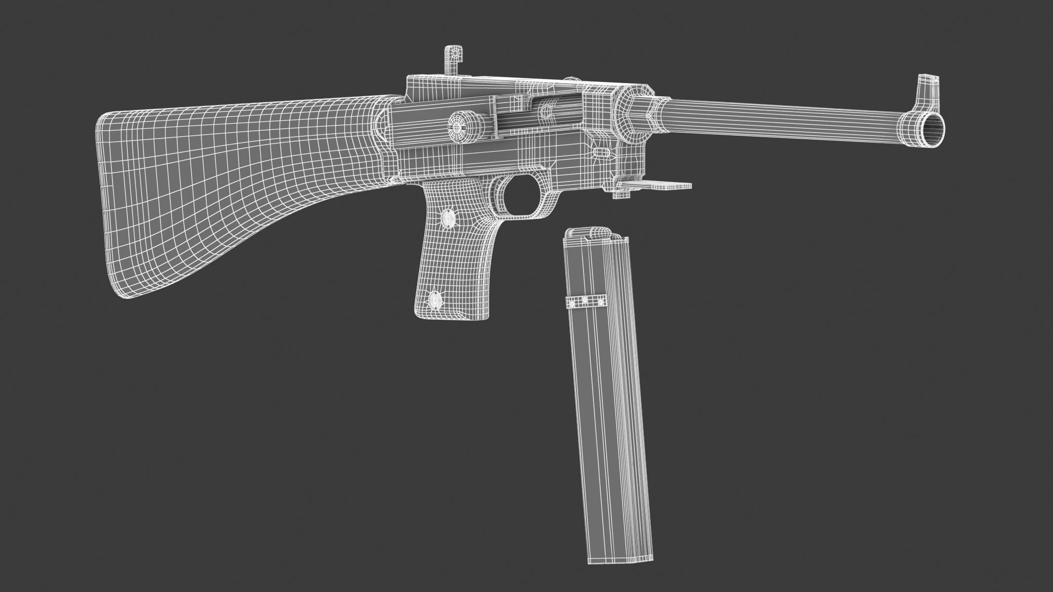 MAS-38 airsoft gun 3D model_19