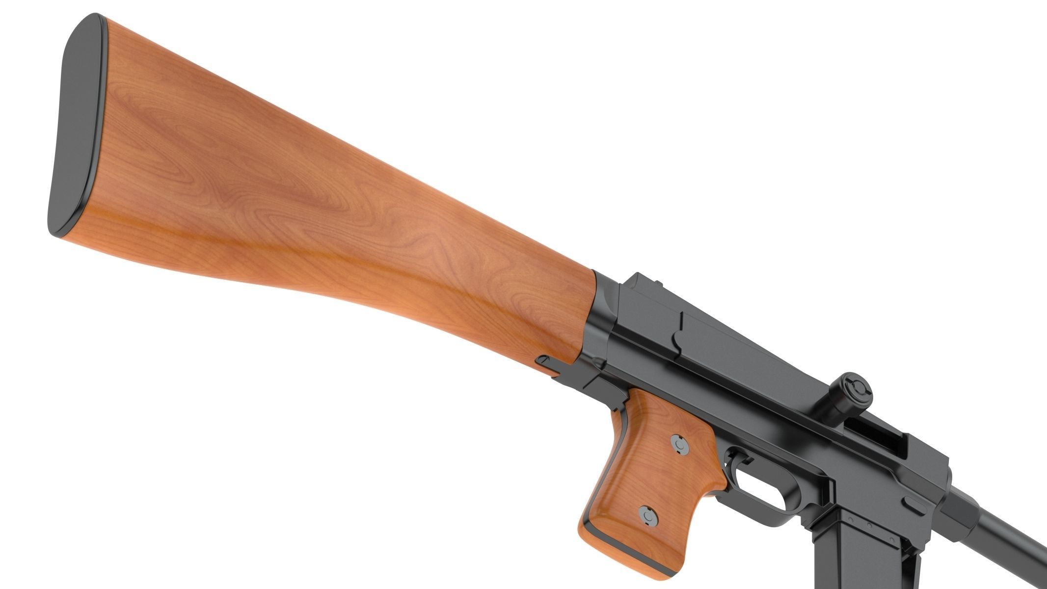 MAS-38 airsoft gun 3D model_11