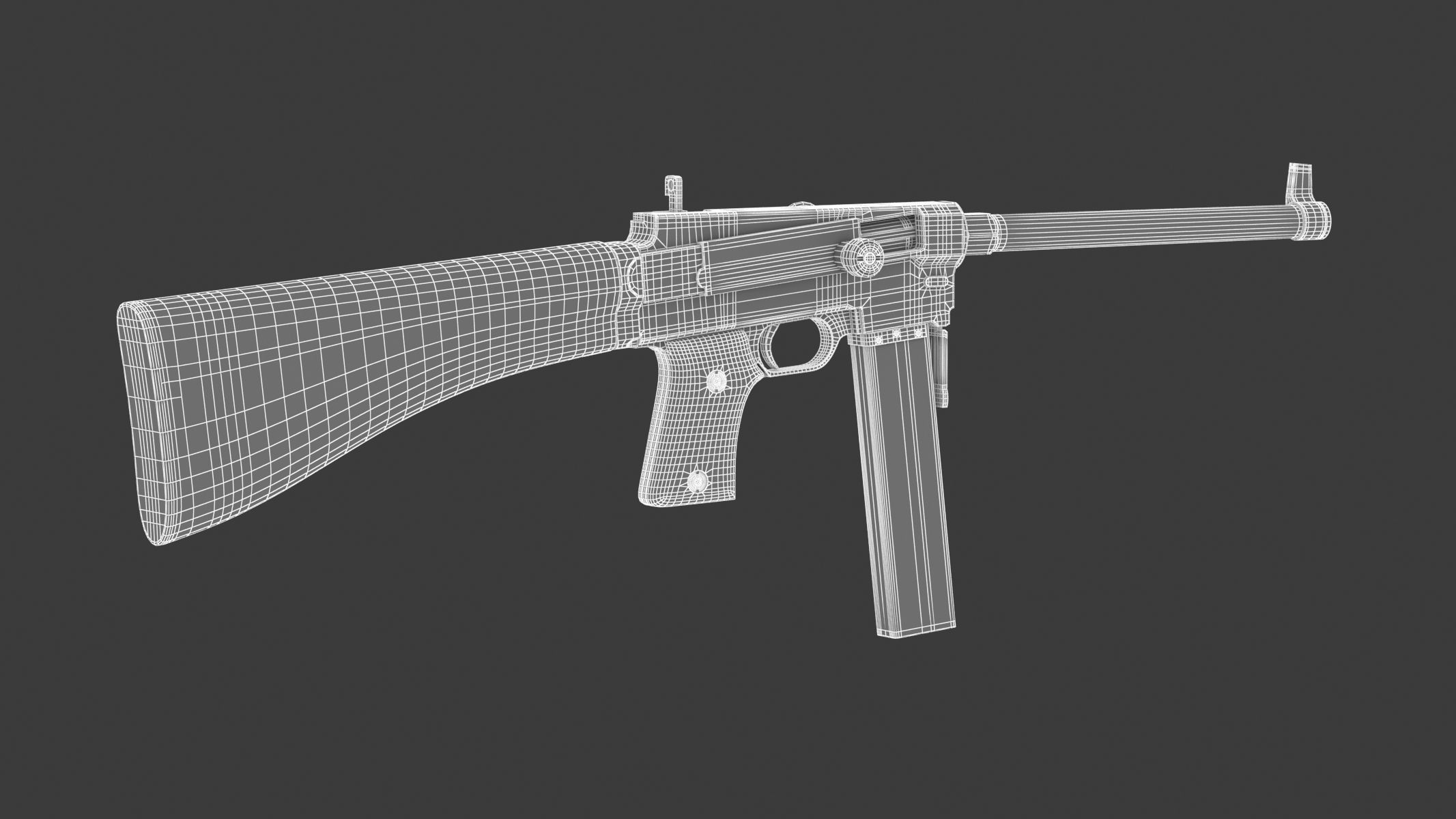 MAS-38 airsoft gun 3D model_15