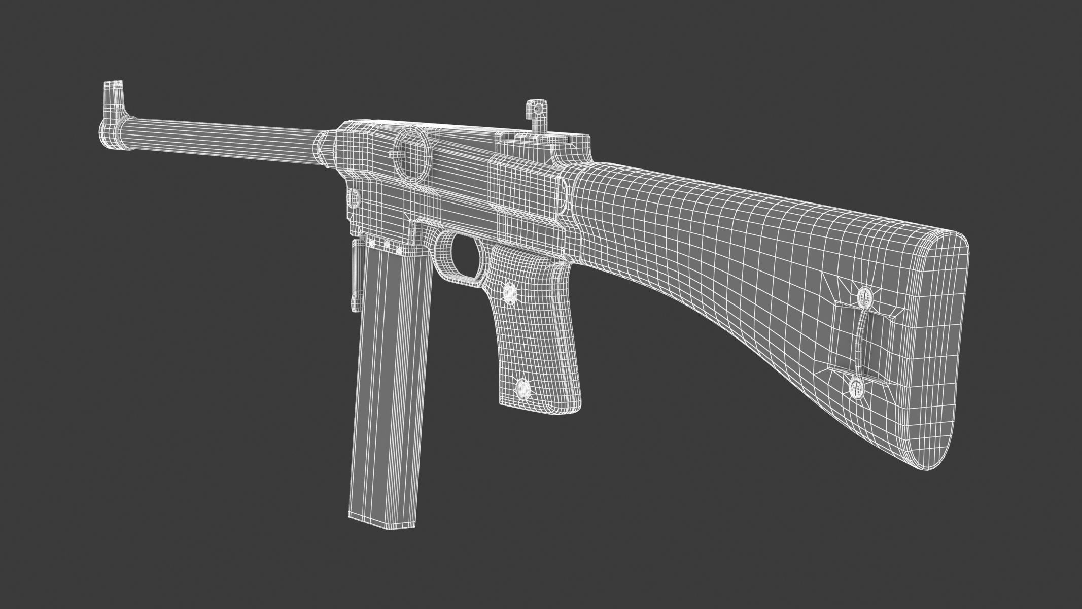 MAS-38 airsoft gun 3D model_16