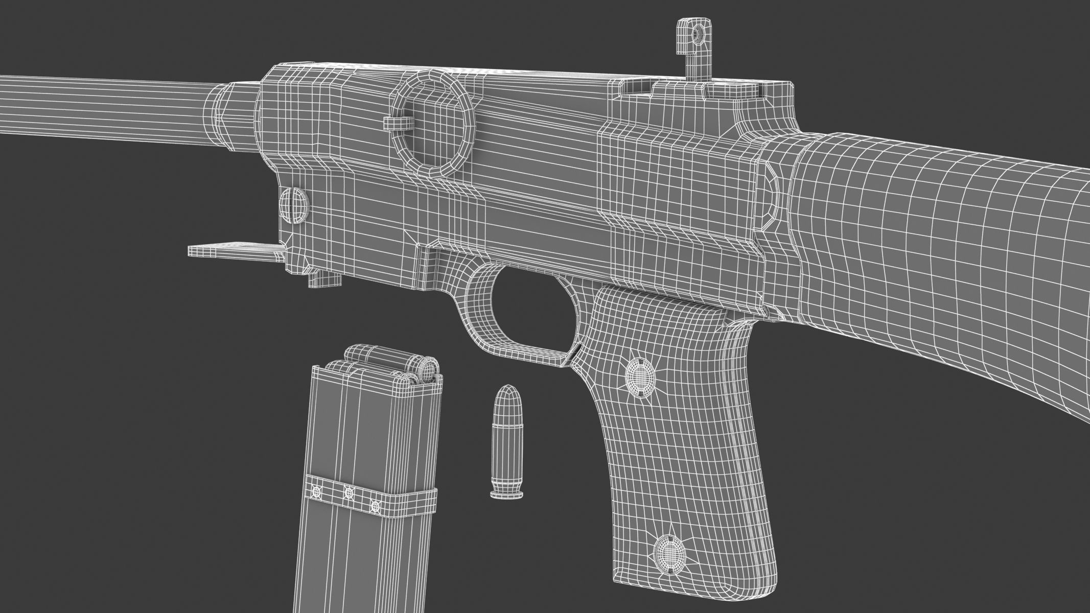 MAS-38 airsoft gun 3D model_29