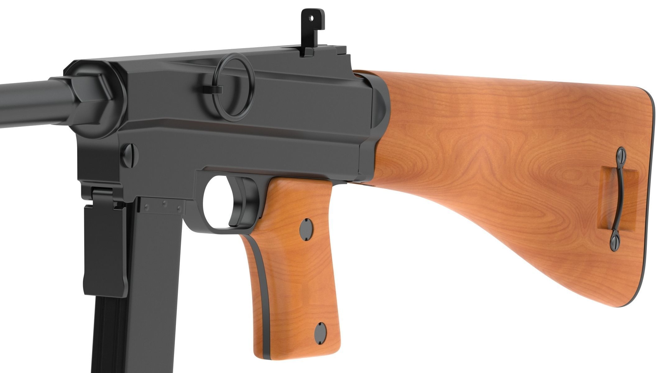 MAS-38 airsoft gun 3D model_8