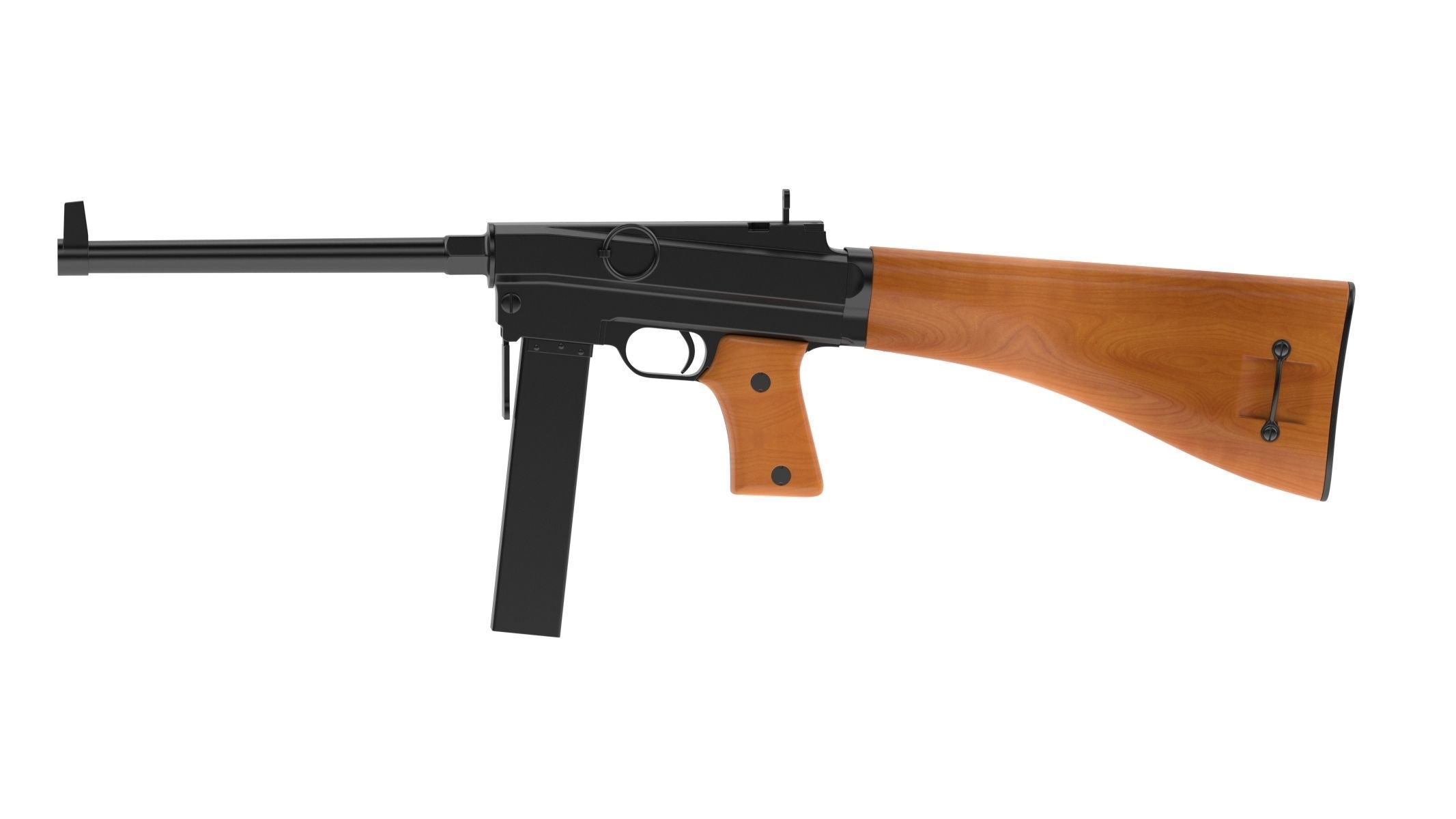 MAS-38 airsoft gun 3D model_2