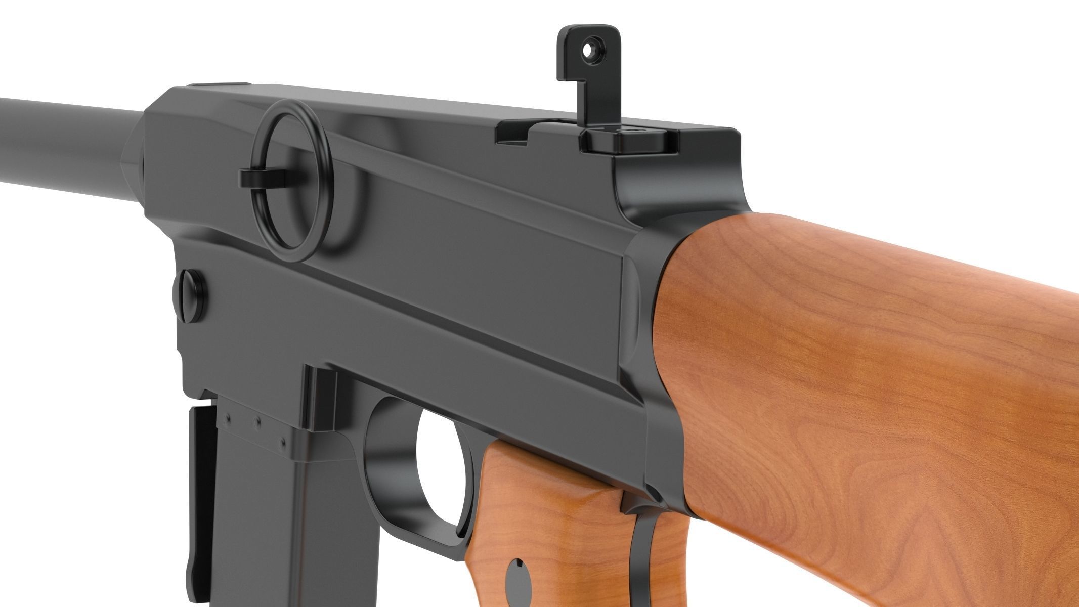 MAS-38 airsoft gun 3D model_6