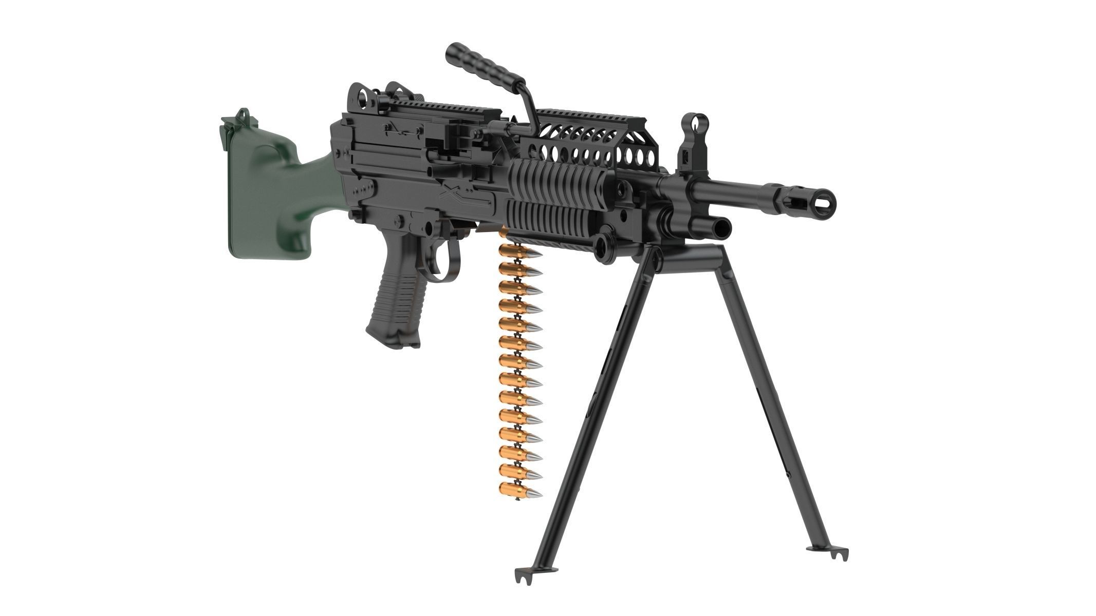 Mk 48 Machine Gun 3D model | CGTrader