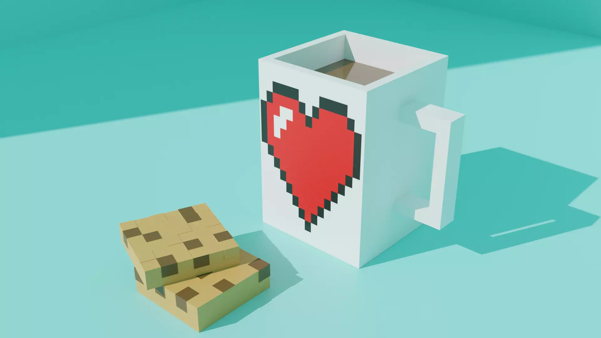 Coffee With Cookies Free low-poly 3D model