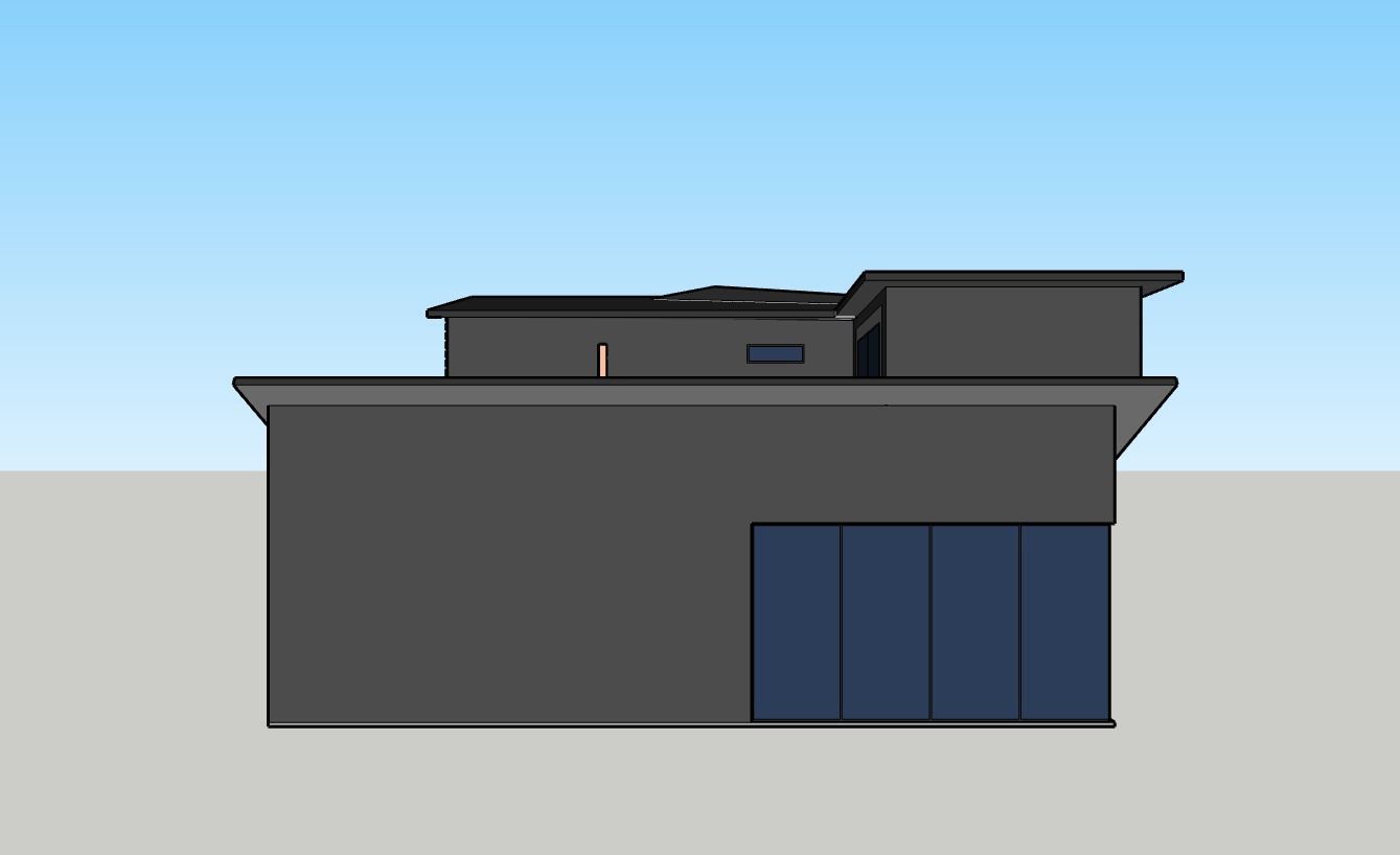 Architectural 3D model modern house 3D model_3