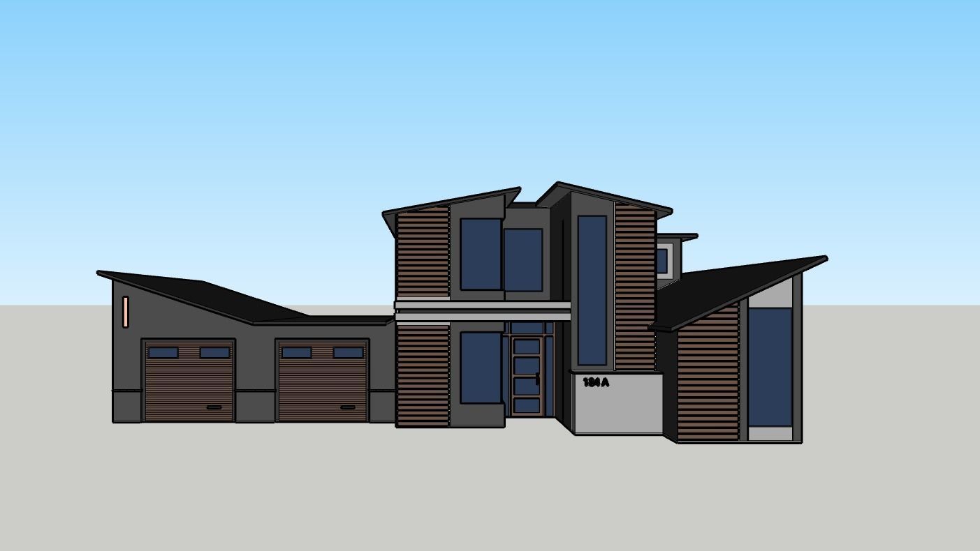 Architectural 3D model modern house 3D model_1