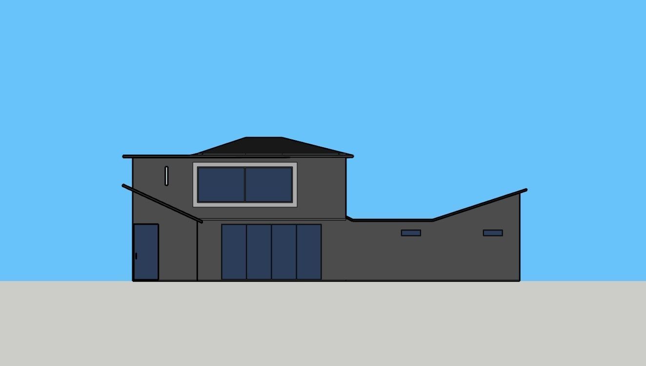 Architectural 3D model modern house 3D model_11