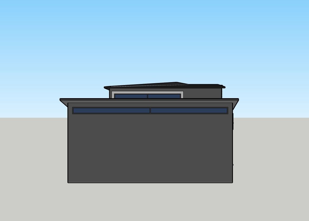 Architectural 3D model modern house 3D model_7