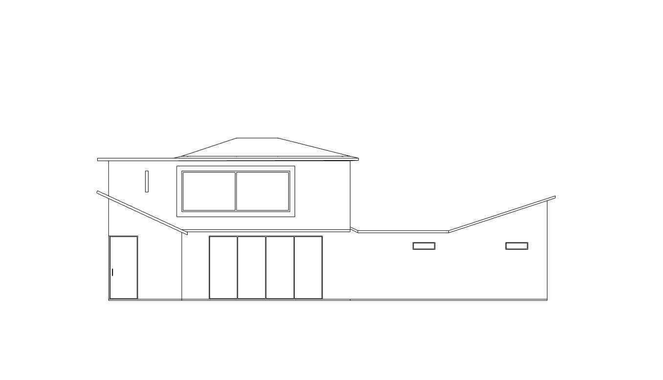 Architectural 3D model modern house 3D model_16