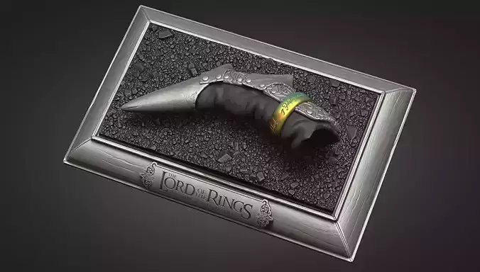 Sauron finger - with the One ring 3D print model