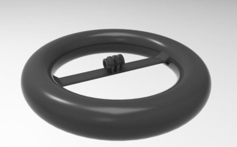 Floating Mount Gopro Fish Pool 3D print model_2