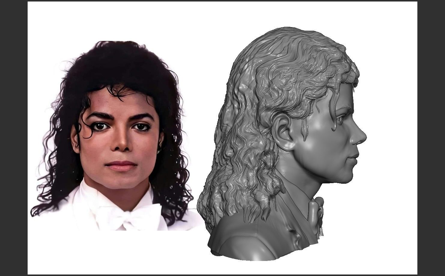 MICHAEL JACKSON AMERICAN SINGER-SONGWRITER 3D print model_2