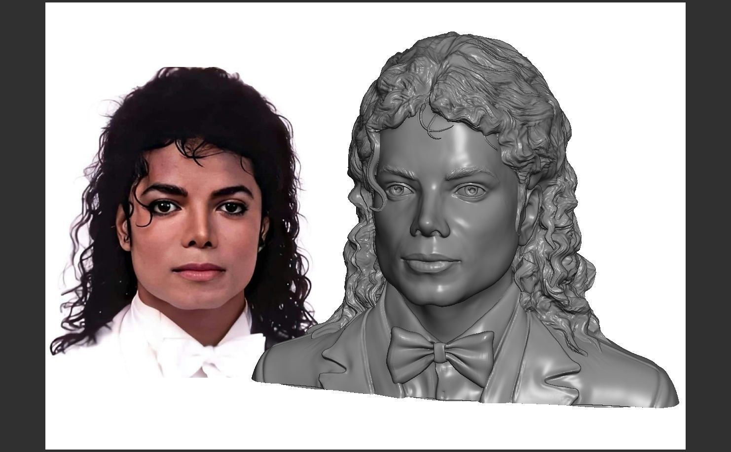 MICHAEL JACKSON AMERICAN SINGER-SONGWRITER 3D print model_5