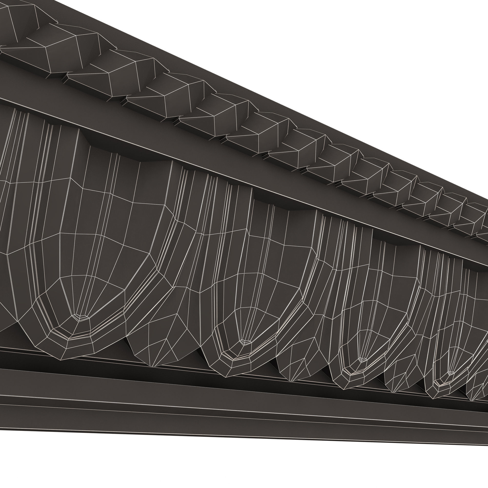 Ornament Element Molding 015 Low-poly 3D model_11