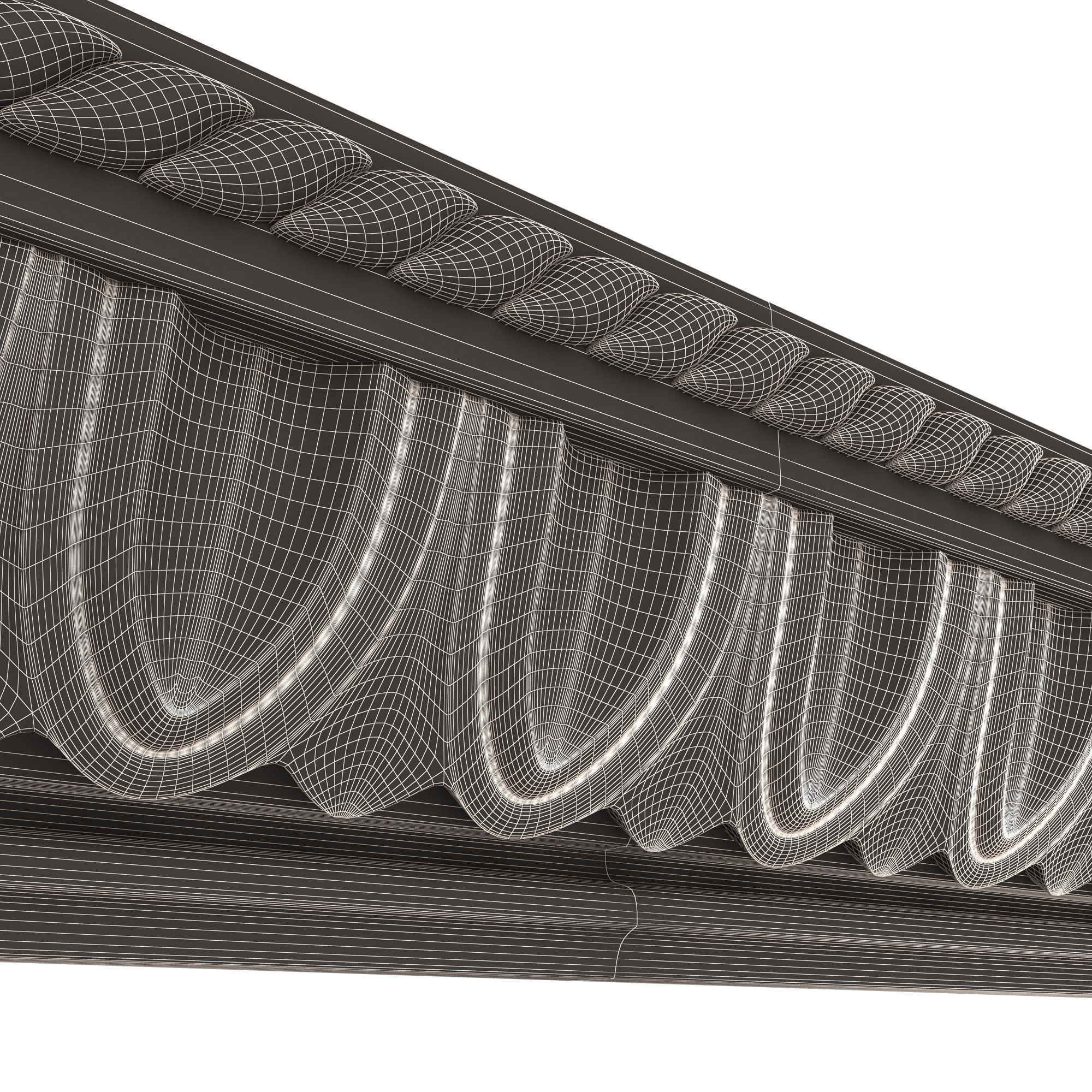 Ornament Element Molding 015 Low-poly 3D model_17