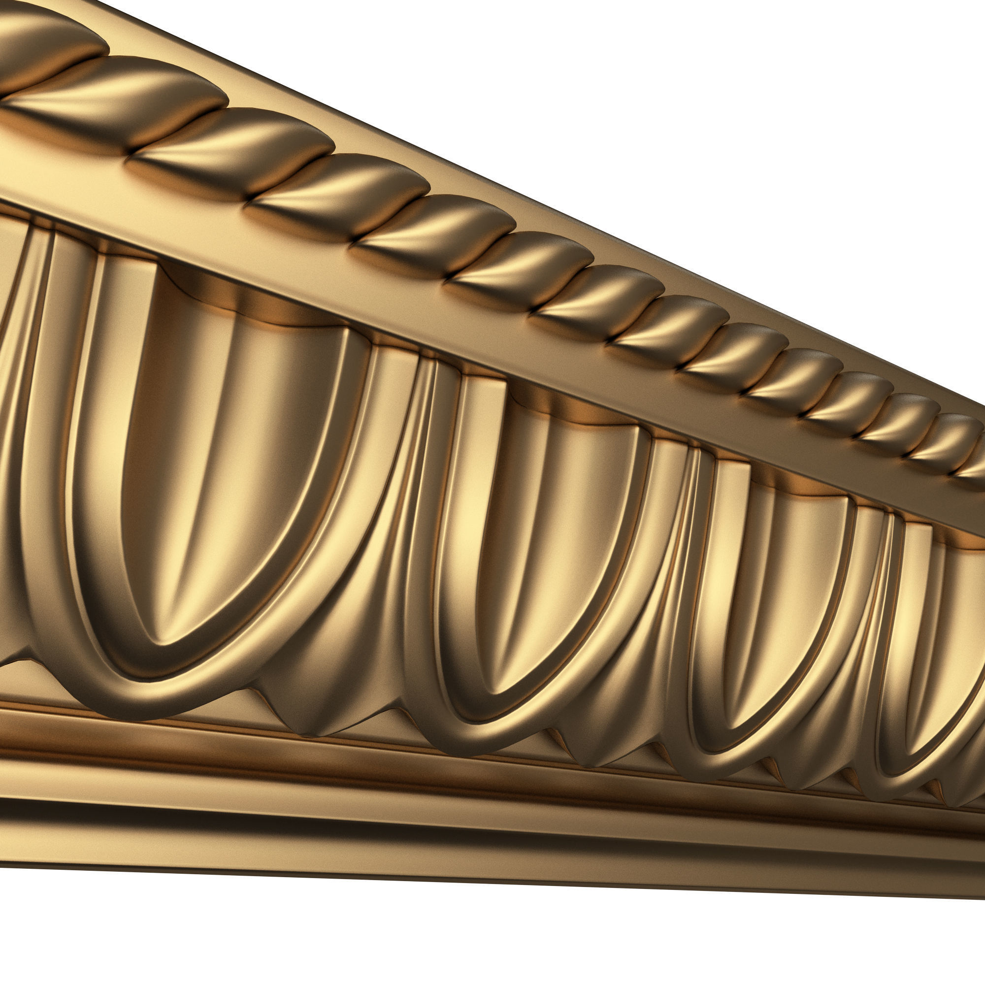 Ornament Element Molding 015 Low-poly 3D model_4