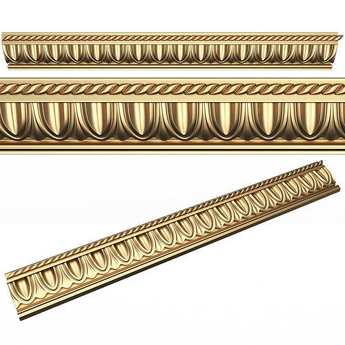 Ornament Element Molding 015 Low-poly 3D model