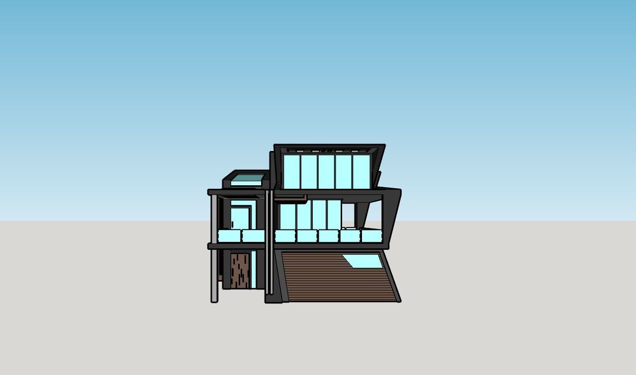 2 in 1 3D architectural models  3D model_1