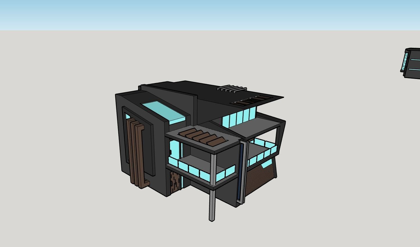 2 in 1 3D architectural models  3D model_8