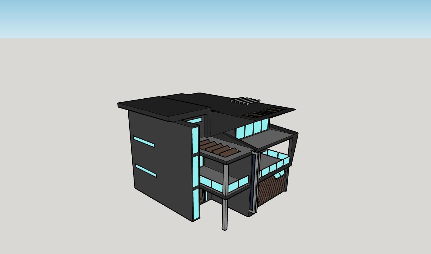 2 in 1 3D architectural models  3D model_28