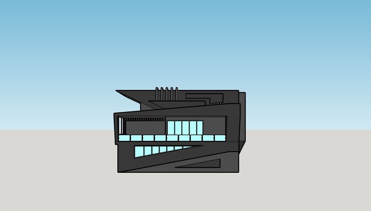 2 in 1 3D architectural models  3D model_3